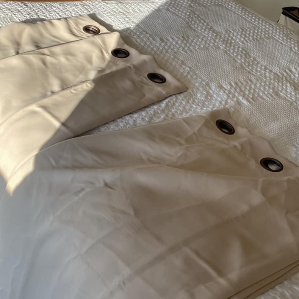 Brand new beige Wayfair blackout/insulation curtains